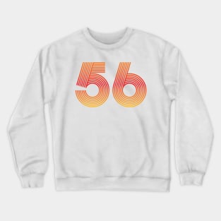 56 Retro Number Vintage Age Crewneck Sweatshirt